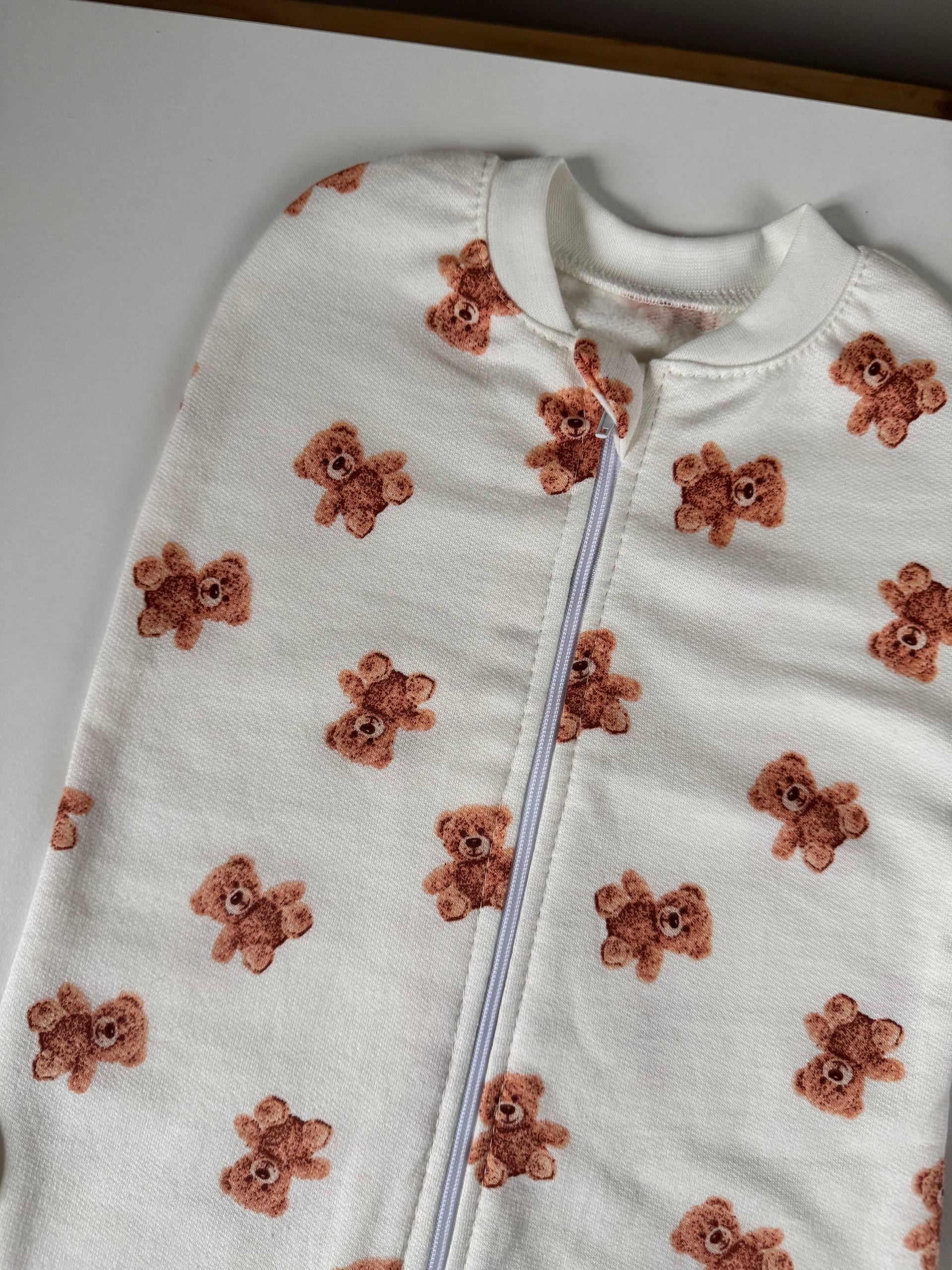 Кокон для новонароджених футер 56-62 європелюшка на блискавці - Фото 2 | Дитячий одяг Store Olivka