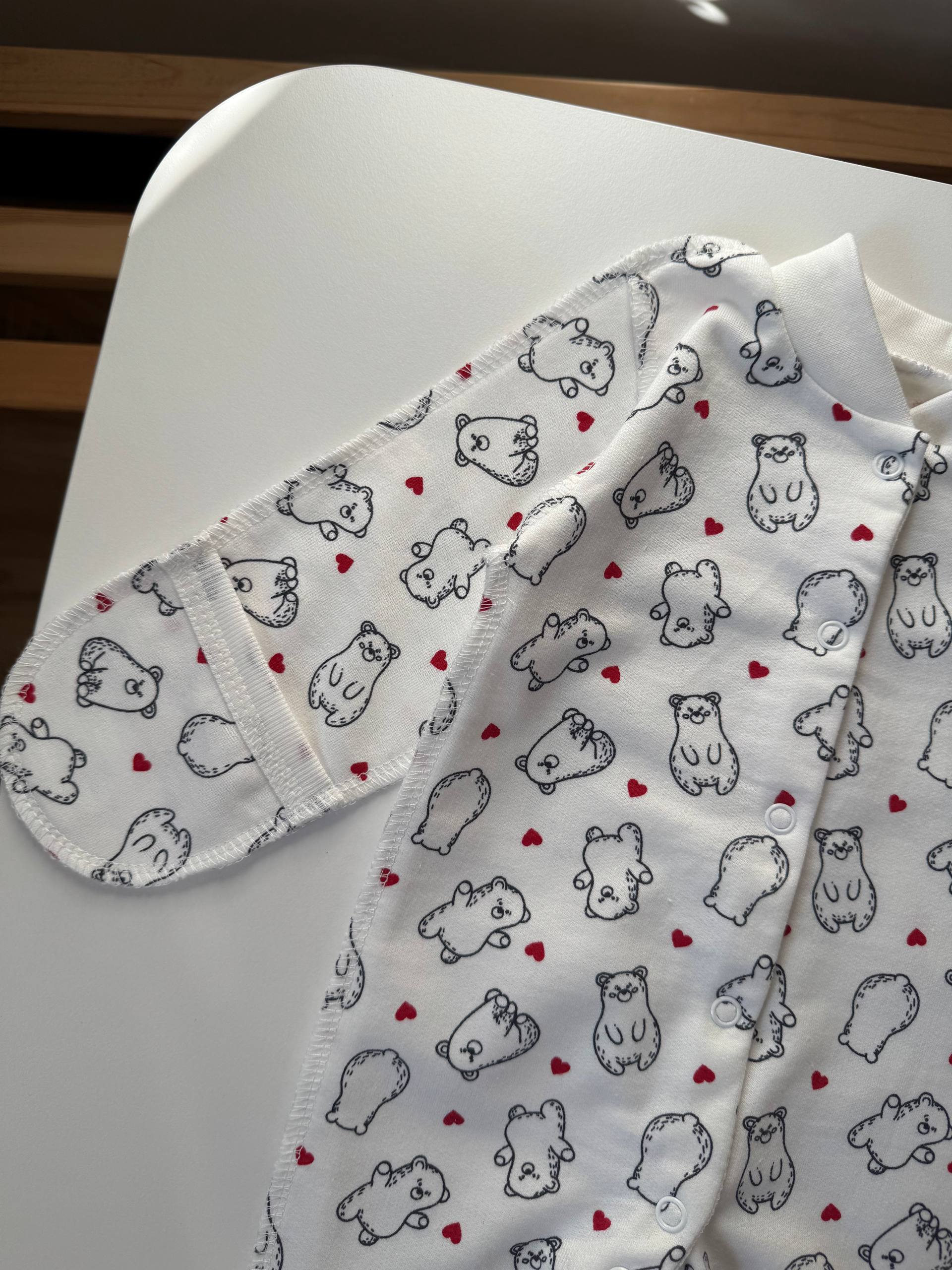 Чоловічок для новонароджених футер 56-62 - Фото 2 | Дитячий одяг Olivka Store