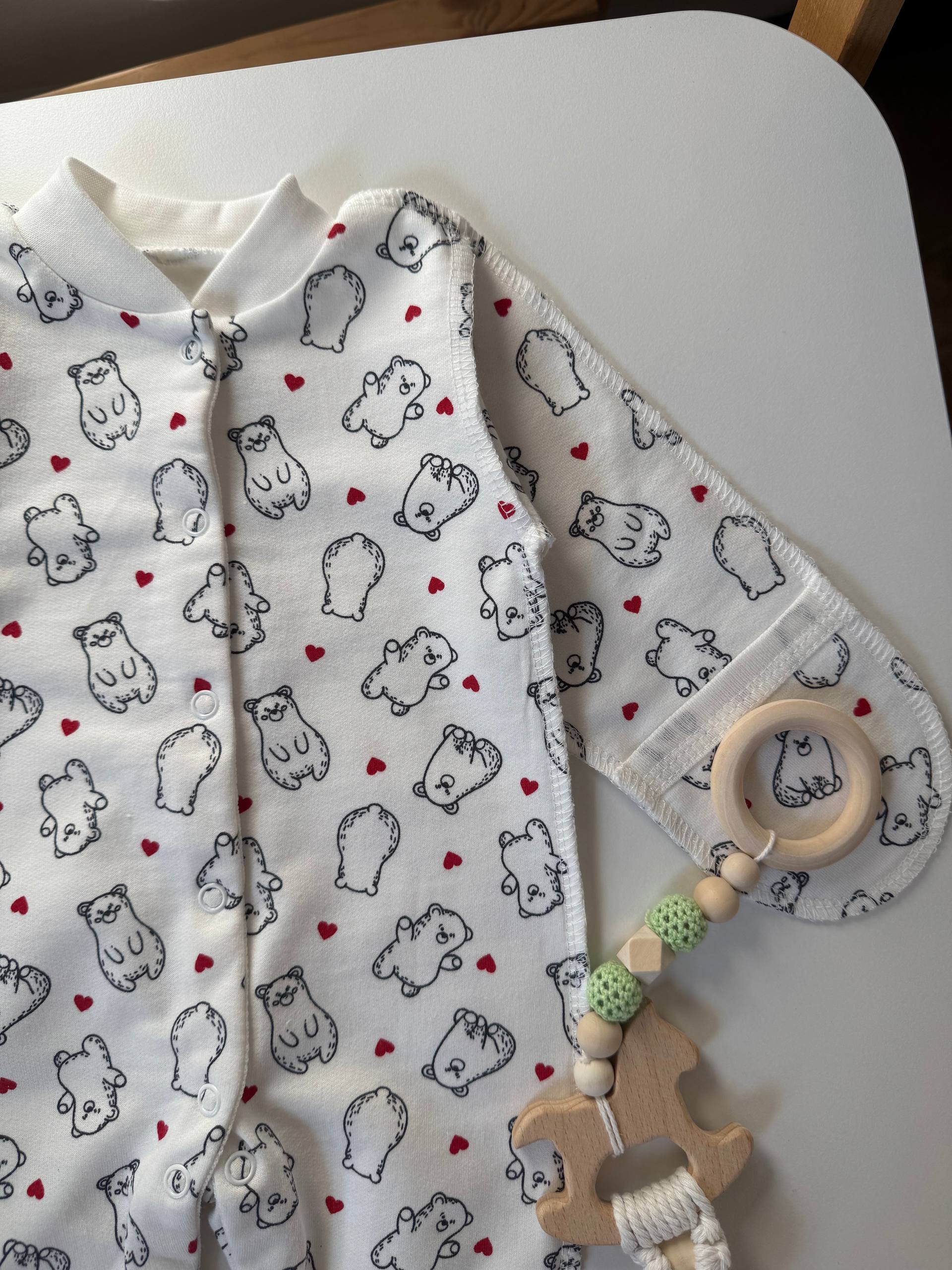 Чоловічок для новонароджених футер 56-62 - Фото 3 | Дитячий одяг Olivka Store