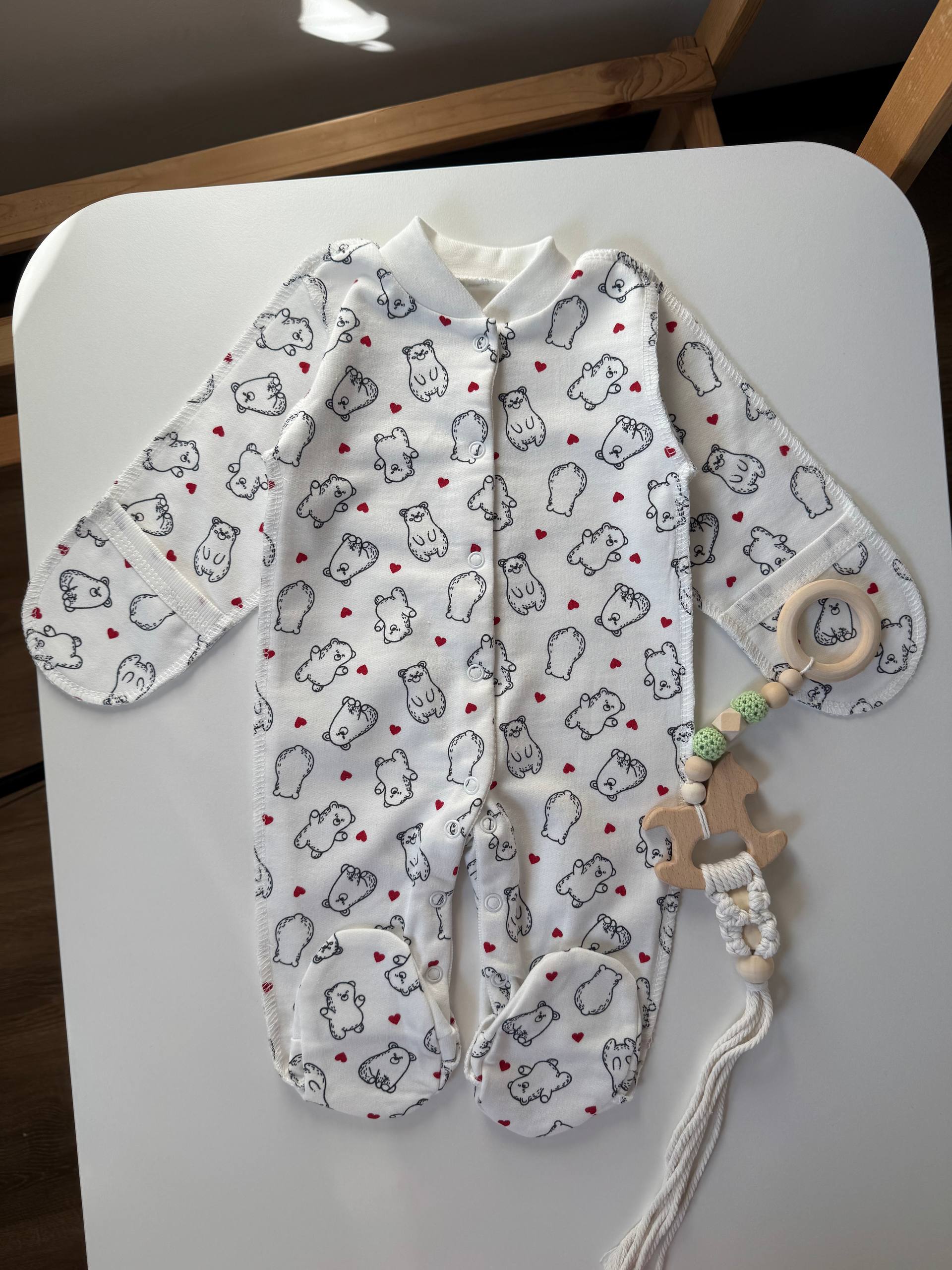 Чоловічок для новонароджених футер 56-62 - Головне фото | Дитячий одяг Olivka Store