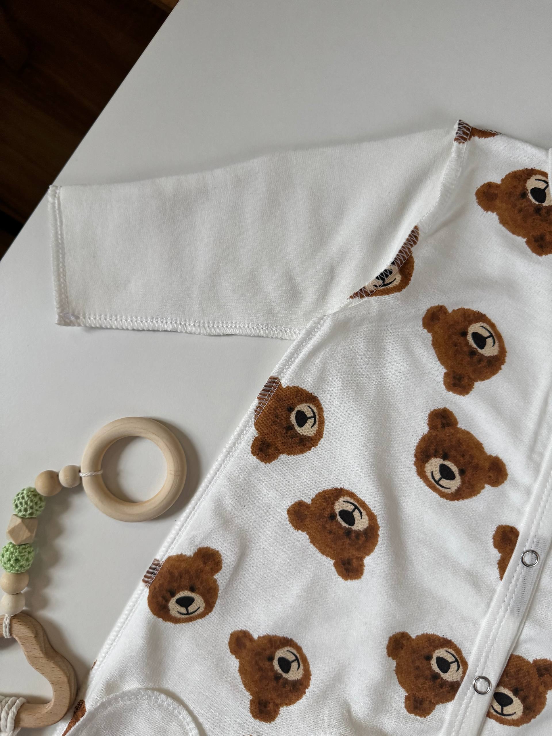 Чоловічок для новонароджених футер 56 - Фото 3 | Дитячий одяг Store Olivka