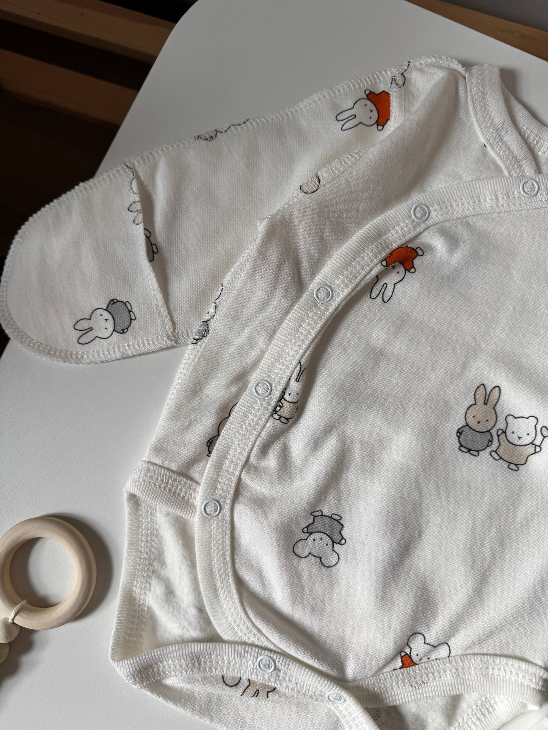 Комплект для новонароджених футер 62-68 боді та повзунята - Фото 2 | Дитячий одяг Store Olivka