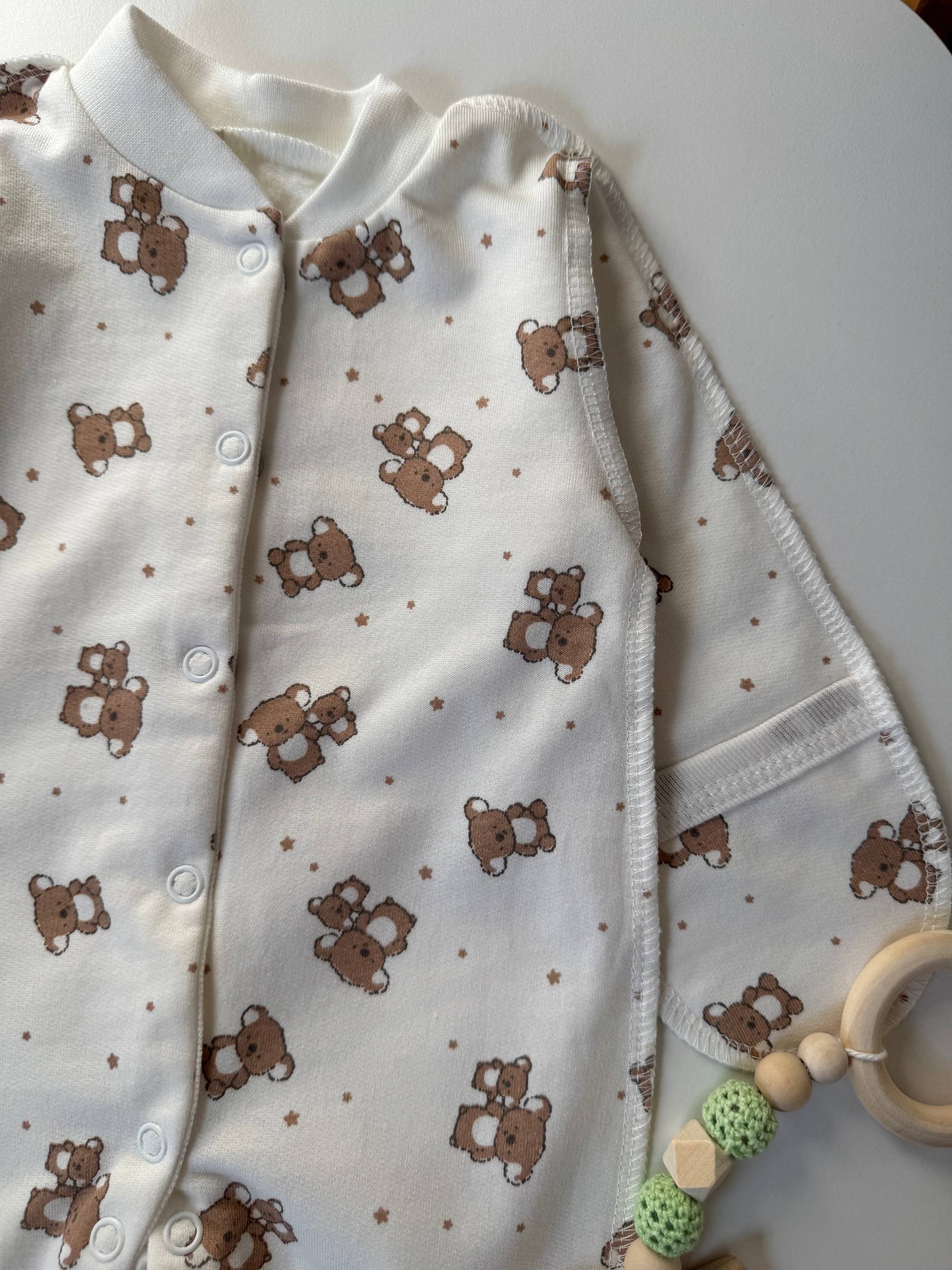 Чоловічок для новонароджених футер 56-62 - Фото 2 | Дитячий одяг Olivka Store