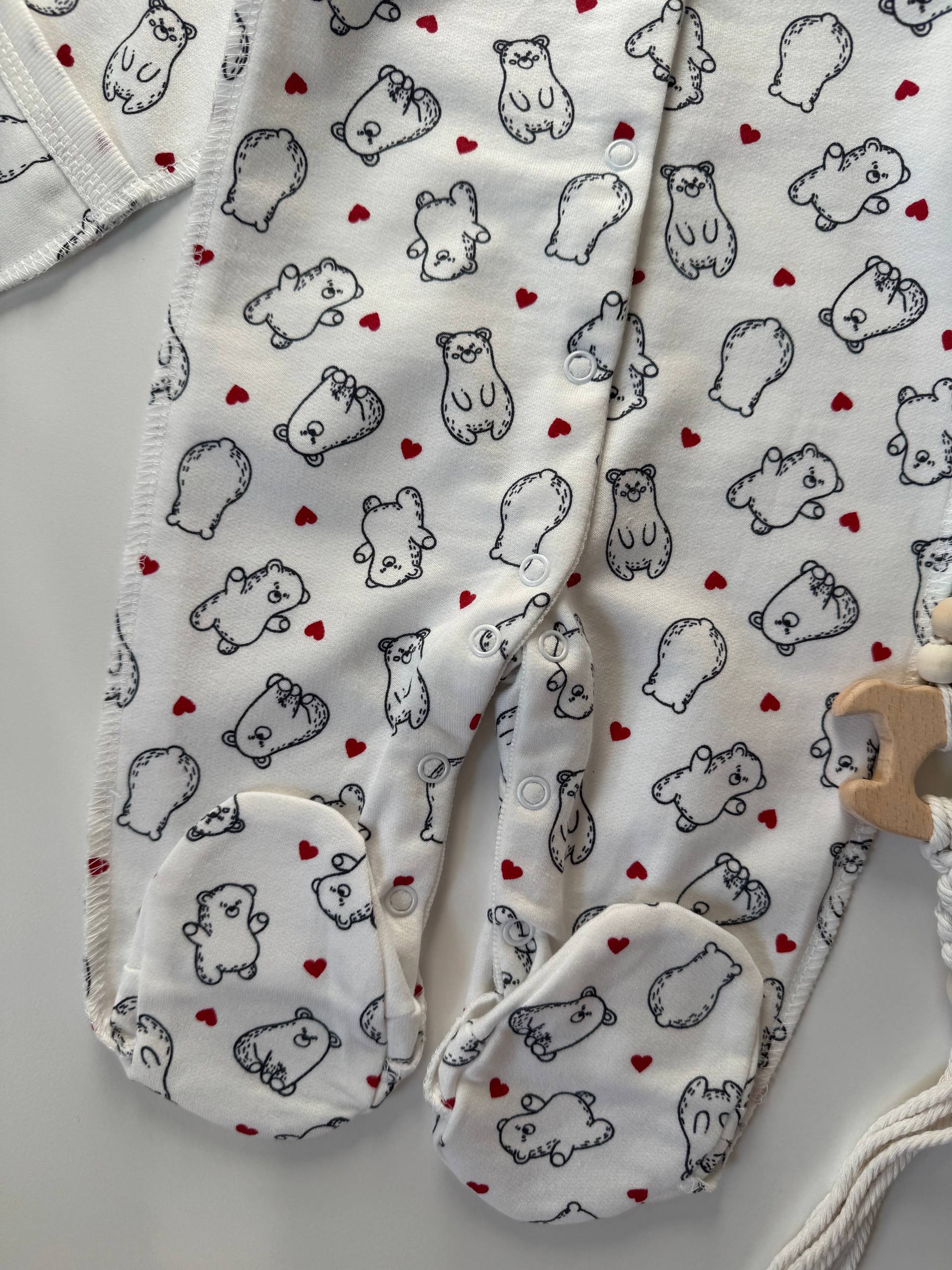 Чоловічок для новонароджених футер 56-62 - Фото 4 | Дитячий одяг Olivka Store