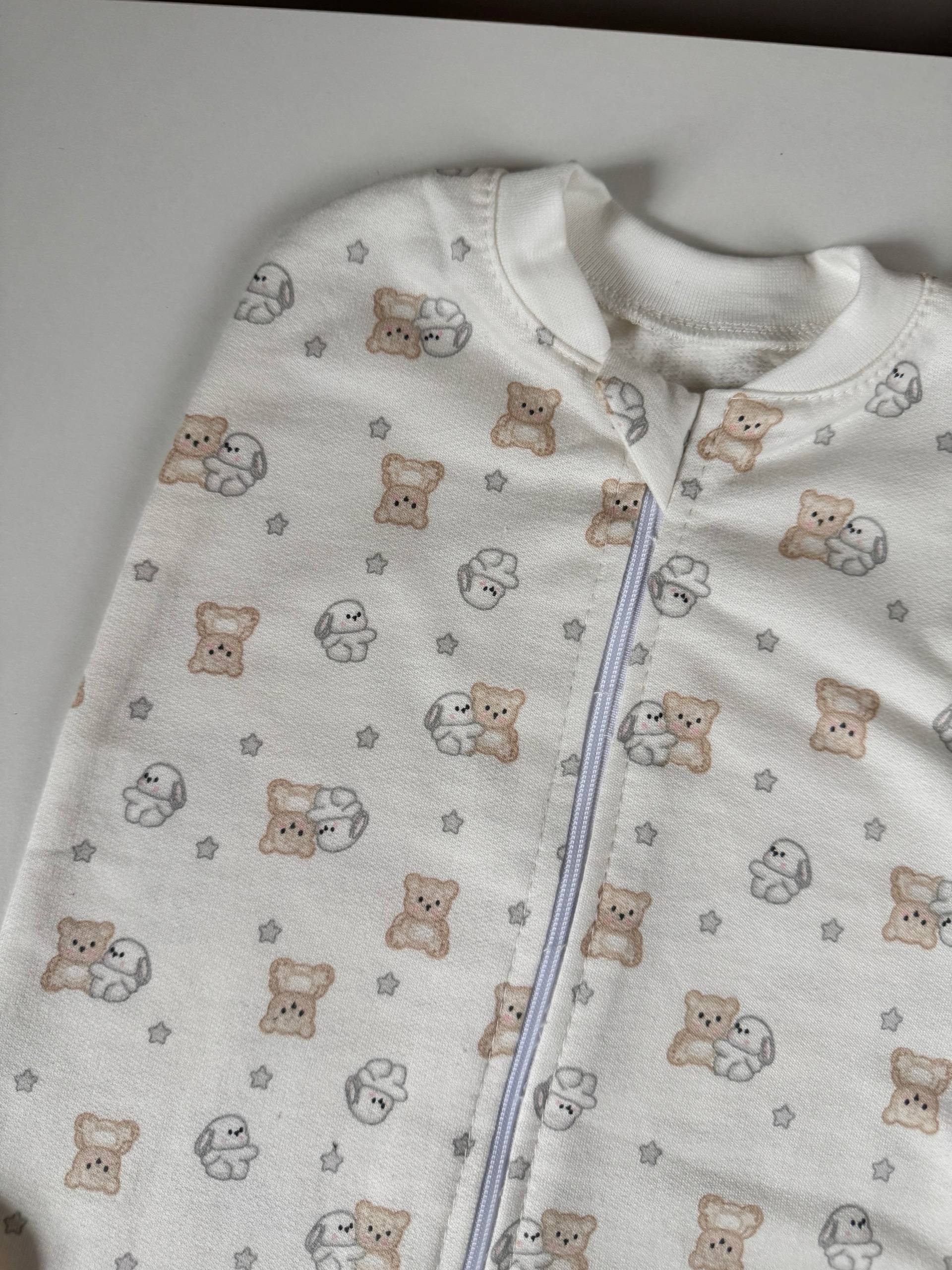 Кокон для новонароджених футер 56-62 європелюшка на блискавці - Фото 2 | Дитячий одяг Store Olivka