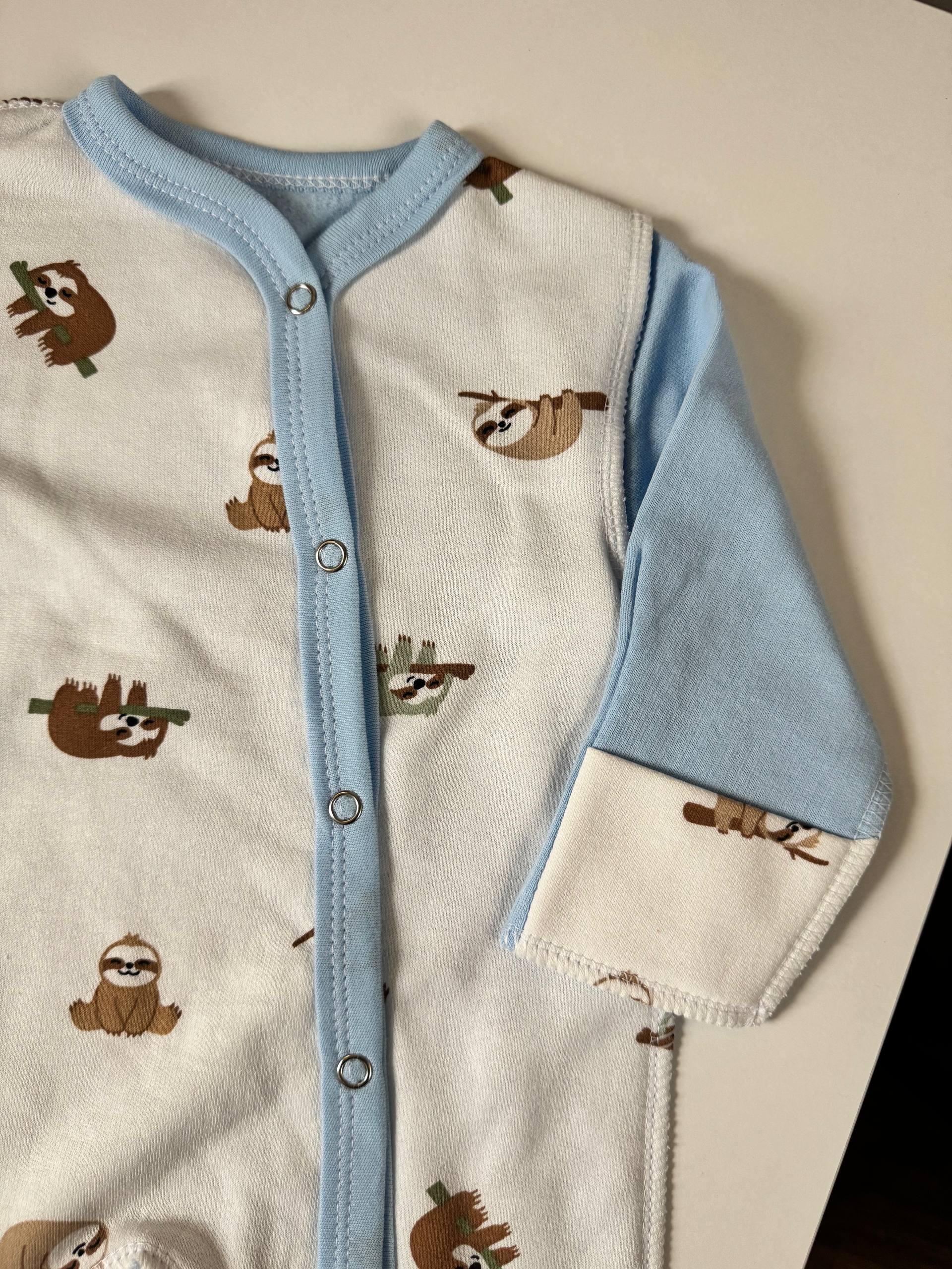 Чоловічок для новонароджених футер 56 - Фото 3 | Дитячий одяг Store Olivka