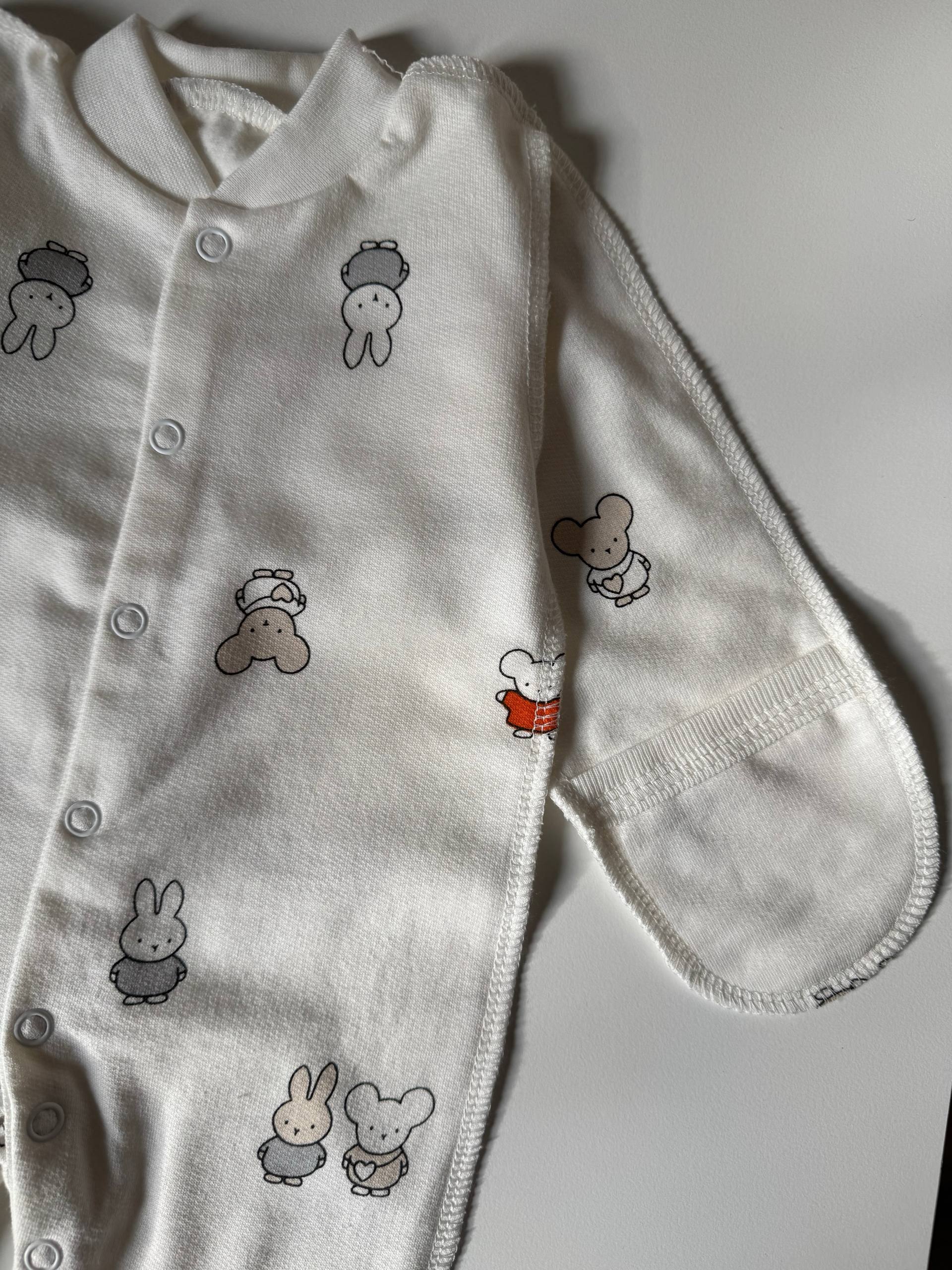 Чоловічок для новонароджених футер 56-62 - Фото 3 | Дитячий одяг Olivka Store