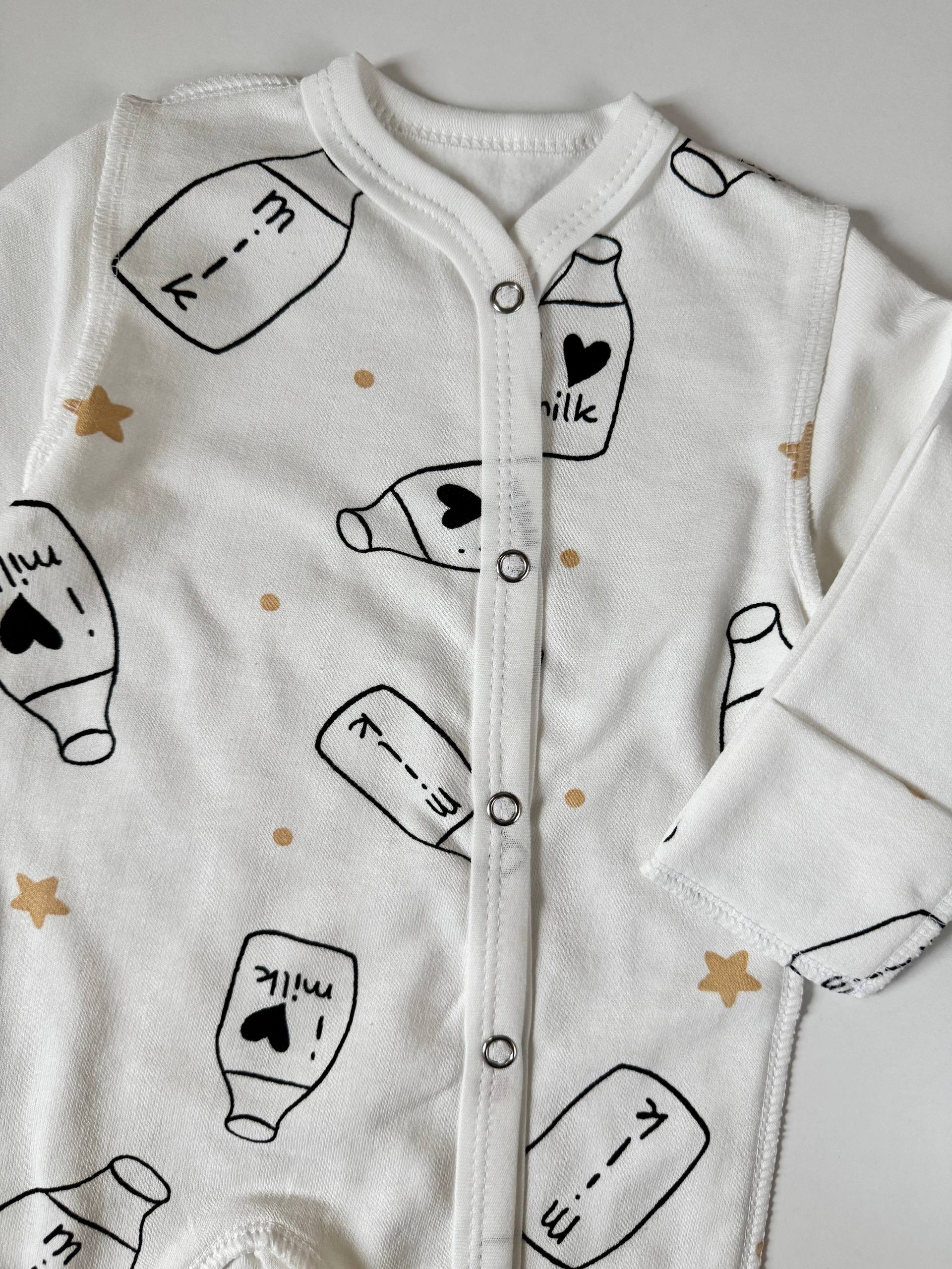 Чоловічок для новонароджених футер 56 - Фото 5 | Дитячий одяг Store Olivka