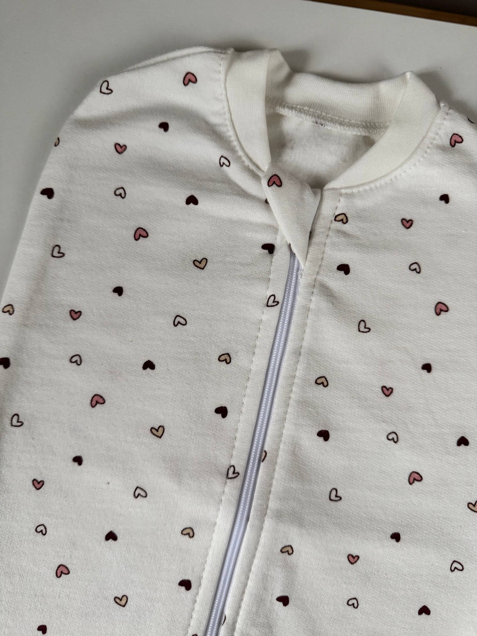 Кокон для новонароджених футер 56-62 європелюшка на блискавці - Фото 2 | Дитячий одяг Store Olivka