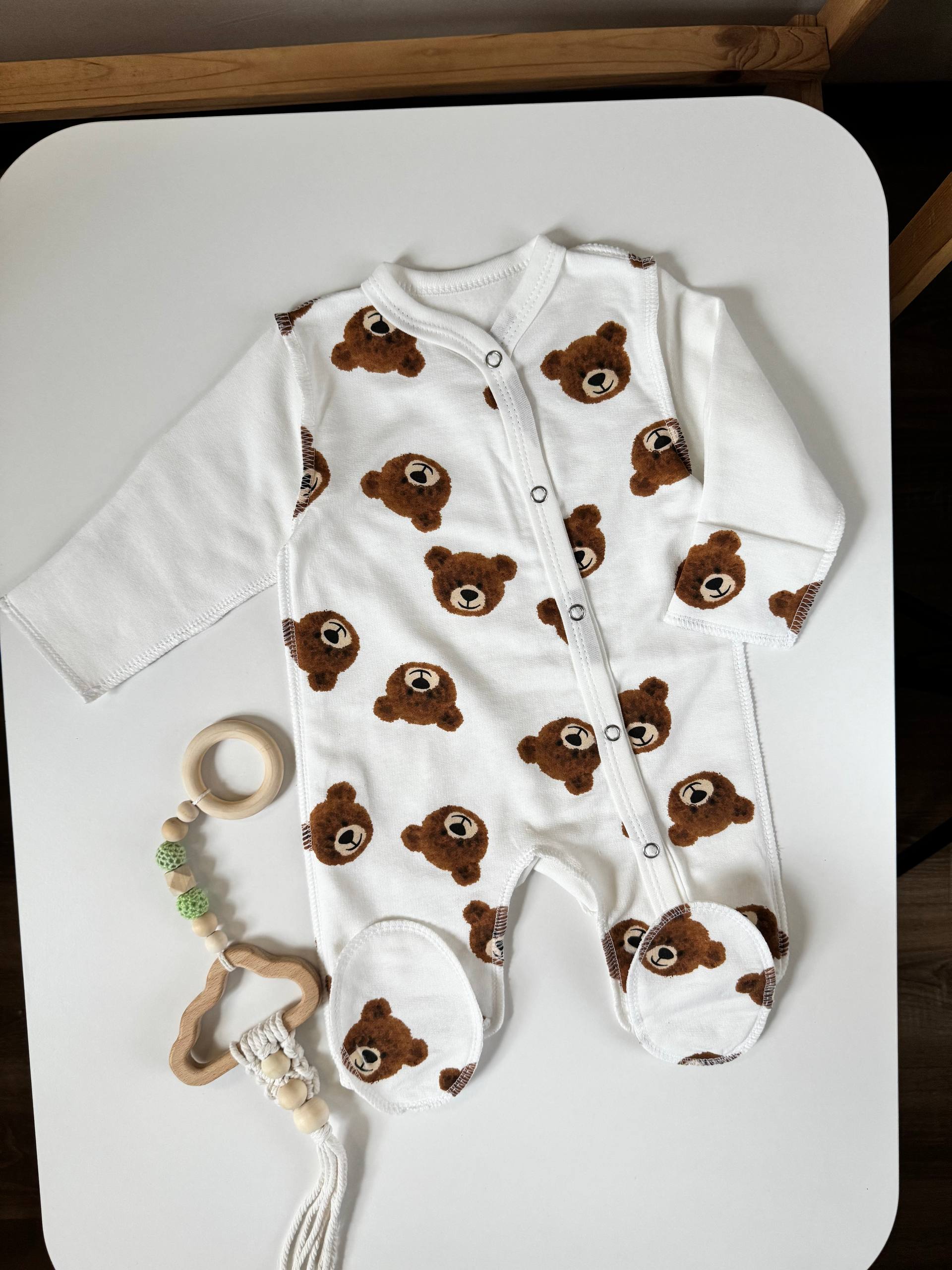 Чоловічок для новонароджених футер 56 - Головне фото | Дитячий одяг Store Olivka