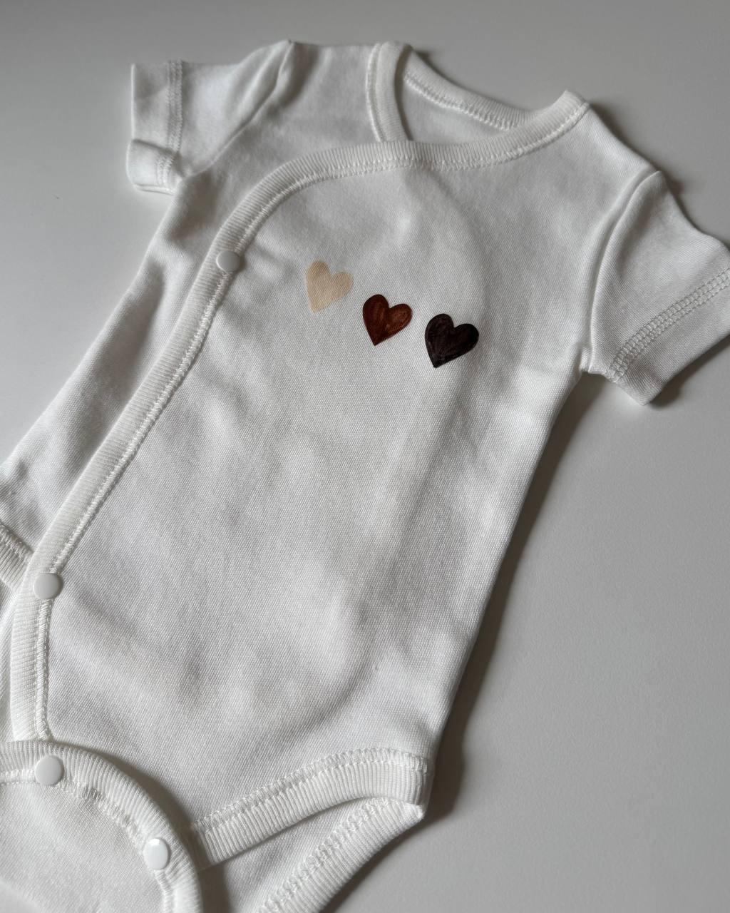 Боді для новонароджених інтерлок 56 короткий рукав - Фото 2 | Дитячий одяг Store Olivka