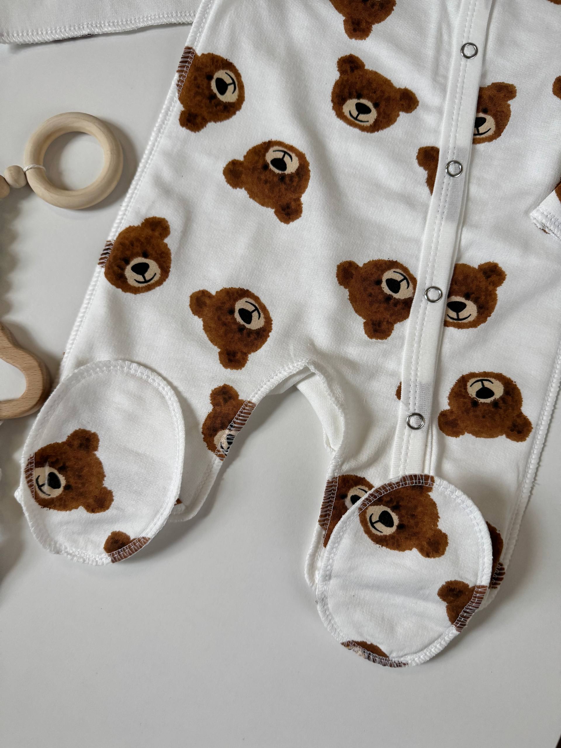 Чоловічок для новонароджених футер 56 - Фото 4 | Дитячий одяг Store Olivka